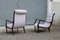Italian Walnut Lounge Chairs from Arredamenti Corallo, 1950s, Set of 2 4