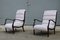 Italian Walnut Lounge Chairs from Arredamenti Corallo, 1950s, Set of 2 11