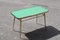 Golden Brass and Green Glass Top Coffee Table, 1950s, Image 4