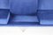 Sofá de tres plazas de terciopelo azul de Marco Zanuso para Arflex, años 50, Imagen 14