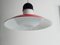 Mid-Century UFO Hängelampe aus Opalglas & Metall von Limburg 1