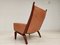 Danish Mahogany & Leather GE501A Armchair by Hans J. Wegner for Getama, 1970s, Image 6