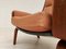 Fauteuil GE501A en Acajou et Cuir par Hans J. Wegner pour Getama, Danemark, 1970s 8