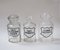 Large Antique Apothecary Jars, 1900s, Set of 3 3