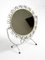 Mid-Century Metal White Metal Swivel Table Mirror, 1950s 2