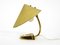 Mid-Century Brass Table Lamp with Fabric Shade from Kalmar Franken KG, Austria, 1950s 4