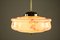 Art Deco Pink Marbled Glass Pendant Lamp 2