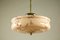 Art Deco Pink Marbled Glass Pendant Lamp 7