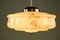 Art Deco Pink Marbled Glass Pendant Lamp 3