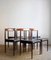 Black Skai & Rosewood Dining Chairs from Lübke, 1960s, Set of 6, Image 6