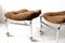 Tabouret sur Roulettes Mid-Century en Chrome, 1950s 7