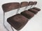 Steelcase Chrome & Brown Cantilever Dining Chairs, 1970s, Set of 4, Image 2