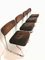 Steelcase Chrome & Brown Cantilever Dining Chairs, 1970s, Set of 4, Image 13
