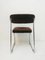 Steelcase Chrome & Brown Cantilever Dining Chairs, 1970s, Set of 4, Image 7