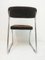 Steelcase Chrome & Brown Cantilever Dining Chairs, 1970s, Set of 4 5