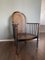 Vintage Art Deco Wood and Rattan Easy Chair, 1920s 9