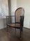 Vintage Art Deco Sessel aus Holz & Rattan, 1920er 1