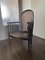 Vintage Art Deco Wood and Rattan Easy Chair, 1920s, Image 12