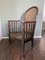 Vintage Art Deco Wood and Rattan Easy Chair, 1920s, Image 13