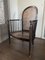 Vintage Art Deco Wood and Rattan Easy Chair, 1920s, Image 2