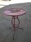 Vintage Red Bistro Table, 1950s 5