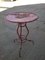 Vintage Red Bistro Table, 1950s 2