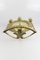 Antique Neoclassical Style Bronze and Brass 3-Light Sconce, 1900s, Image 16