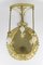 Antique Neoclassical Style Bronze and Brass 3-Light Sconce, 1900s 1