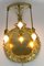 Antike Neoklassizistische Bronze und Messing Wandlampe mit Drei Leuchten, 1900er 4
