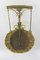 Antike Neoklassizistische Bronze und Messing Wandlampe mit Drei Leuchten, 1900er 11