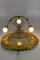 Antike Neoklassizistische Bronze und Messing Wandlampe mit Drei Leuchten, 1900er 5