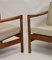 Scandinavian Style Mottled Linen Fabric Lounge Chairs, 1960s, Set of 2 5