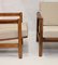 Scandinavian Style Mottled Linen Fabric Lounge Chairs, 1960s, Set of 2 4