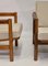 Scandinavian Style Mottled Linen Fabric Lounge Chairs, 1960s, Set of 2 3