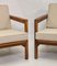Scandinavian Style Mottled Linen Fabric Lounge Chairs, 1960s, Set of 2 5