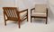 Scandinavian Style Mottled Linen Fabric Lounge Chairs, 1960s, Set of 2 15