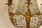 Lampada a sospensione in stile Impero in cristallo e bronzo dorato con sfingi, anni '40, Immagine 8