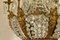 Lampada a sospensione in stile Impero in cristallo e bronzo dorato con sfingi, anni '40, Immagine 10