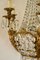 Lampada a sospensione in stile Impero in cristallo e bronzo dorato con sfingi, anni '40, Immagine 9