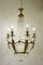 Vintage Empire Style Crystal and Golden Bronze 12-Light Pendant Lamp with Sphinxes, 1940s, Image 2