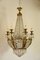 Vintage Empire Style Crystal and Golden Bronze 12-Light Pendant Lamp with Sphinxes, 1940s 1