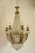 Vintage Empire Style Crystal and Golden Bronze 12-Light Pendant Lamp with Sphinxes, 1940s, Image 1