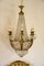 Vintage Empire Style Crystal and Golden Bronze 12-Light Pendant Lamp with Sphinxes, 1940s 12