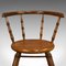 Small Antique Victorian English Oak Windsor Side Chair, Image 11