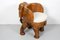 Sedia da bambino Mid-Century a forma di elefante intagliato, anni '60, Immagine 3