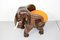 Silla infantil Elephant Mid-Century tallada, años 60, Imagen 3
