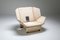 Vintage Lounge Chair and Ottoman Set from Saporiti Italia, 1970s, Image 3