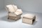 Vintage Lounge Chair and Ottoman Set from Saporiti Italia, 1970s, Imagen 7