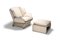 Vintage Lounge Chair and Ottoman Set from Saporiti Italia, 1970s, Imagen 1