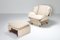 Vintage Lounge Chair and Ottoman Set from Saporiti Italia, 1970s, Image 5